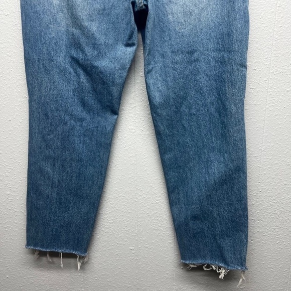 We The Free Blossom Distressed High Rise Button Fly Raw Hem Womens Jeans Size 30 - Picture 9 of 12